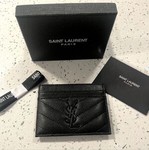 YSL Black Card Holder